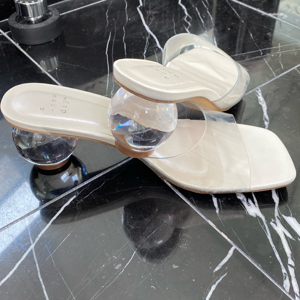 Lucite shoes
